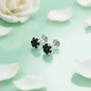 Black Gemstone Sterling Silver Earrings - Aggarwal jewels