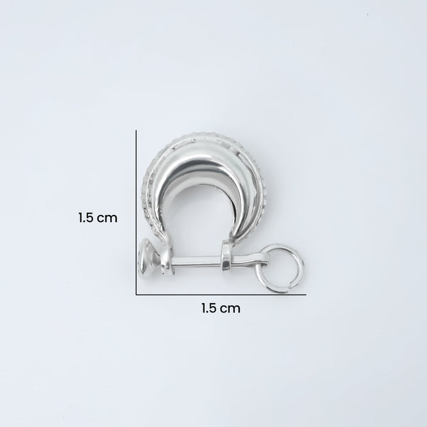 Handcrafted Silver Bali Stud Earrings for Boys - Aggarwal jewels