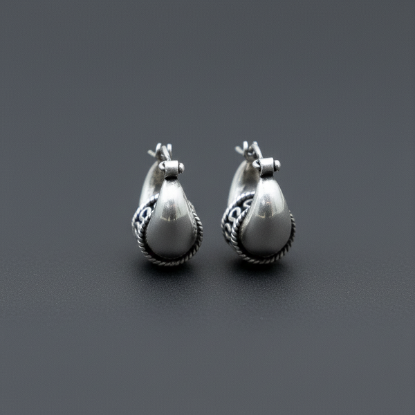 Royal Oxidized Silver Boy's Bali - Aggarwal jewels