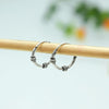 Trendy Unisex Silver Bali Earrings with Sleek Design - Aggarwal jewels