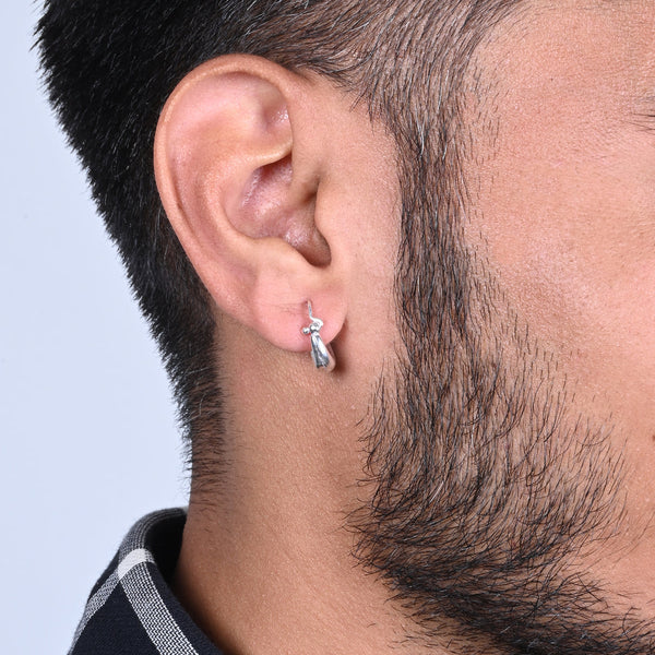 Classic Silver Bali for Boys with Bold Look - Aggarwal jewels