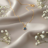 Silver Evil Eye Different Colors Pendant Gold Polish Necklace for Protection - Aggarwal jewels