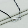Leaf Infinity Silver Mangalsutra - Aggarwal jewels