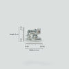 Kamdhenu Cow and Calf Idol - Beautiful Silver Polished Decorative Statue MADE - Aggarwal jewels