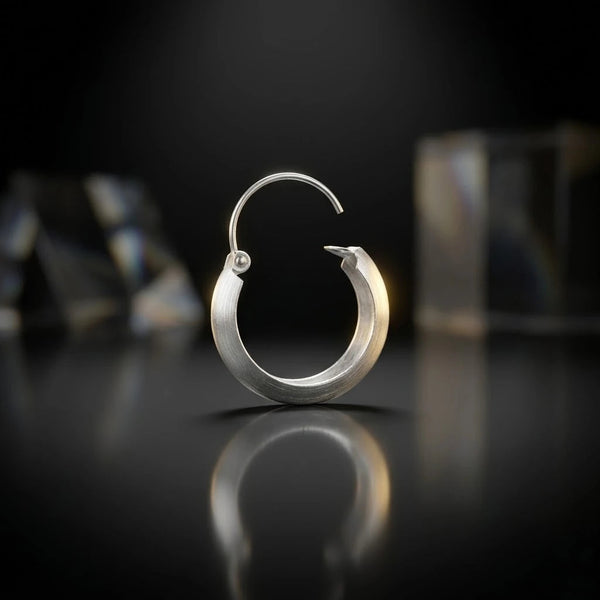 Classic Men’s Silver Bali Minimal Hoop Earring for Boys - Aggarwal jewels