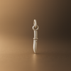 Silver Knife(chaku) Pendant With Chain - Aggarwal jewels