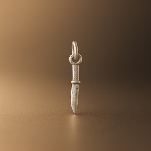 Silver Knife(chaku) Pendant With Chain - Aggarwal jewels