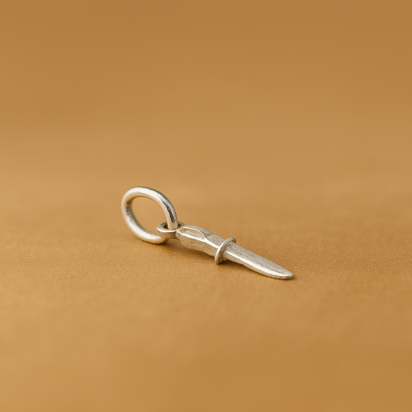 Silver Knife(chaku) Pendant With Chain - Aggarwal jewels