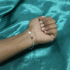 Shiv & Om Couple Silver Bracelets Adjustable Spiritual Band Set - Aggarwal jewels