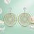 Elegant Dual-Tone Spiral Silver Drop Earrings - Aggarwal jewels