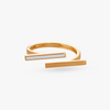 Linear Edge Gold Ring - Aggarwal jewels