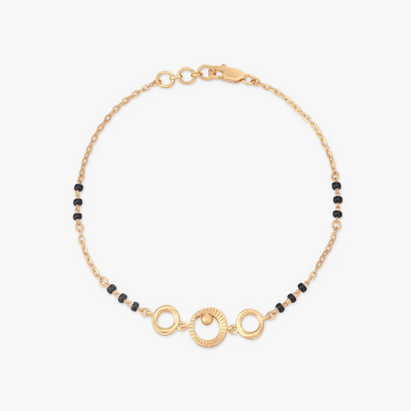 Circle Link Gold Bracelet - Aggarwal jewels