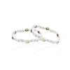 Silver Glamorous Colourful Gems Bangles