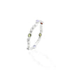 Silver Glamorous Colourful Gems Bangles