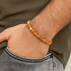 Shiv Energy Rudraksha Bracelet with Silver Accents