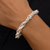 Classic Silver Rope Chain Bracelet for Men