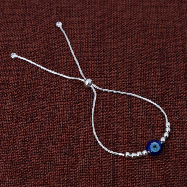 Good Luck Evil Eye Adjustable Bead Bracelet