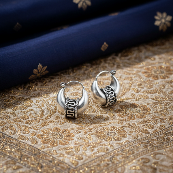 Royal Oxidized Silver Boy's Bali