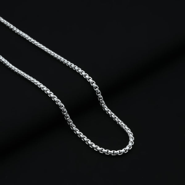 Silver Vintage Stylish Rolo Chain for Him - Aggarwal jewels