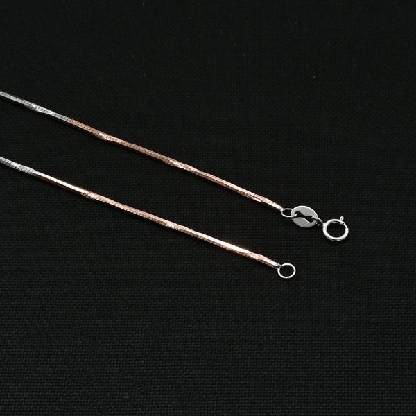 Silver Gold Rose Loop Chain