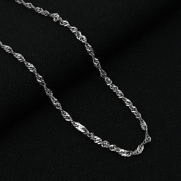 Silver Glossy Round Chain