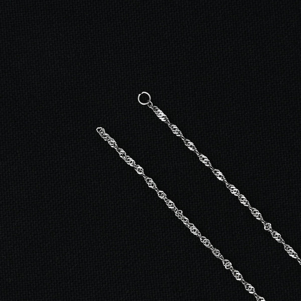 Silver Glossy Round Chain