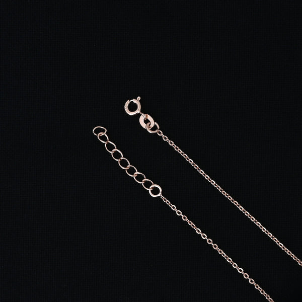 Hummingbird with Zircon Stones Silver Necklace