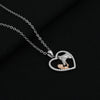 Silver "Horse Lover" Heart Necklace for Girls