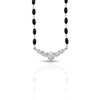 Silver CZ Gem Stone Mangalsutra for Girls