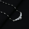 Silver CZ Gem Stone Mangalsutra for Girls