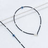 Blue Buds Evil Eye Silver Anklet - Aggarwal jewels