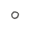 Silver Black Beads Chain Ring - Aggarwal jewels