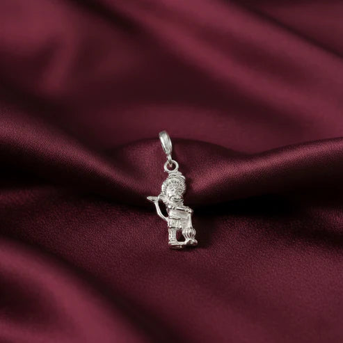 Sankat Mochan Hanuman Pendant in Pure Silver - Aggarwal jewels