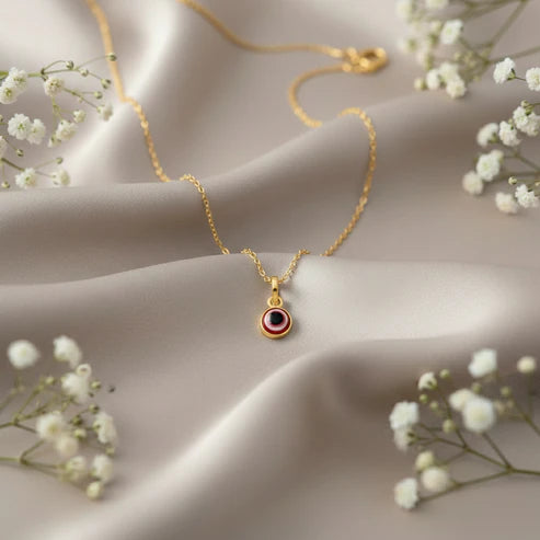 Silver Evil Eye Different Colors Pendant Necklace for Protection - Aggarwal jewels