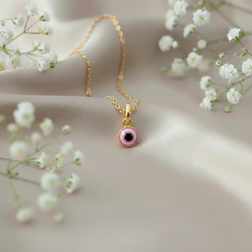 Silver Evil Eye Different Colors Pendant Necklace for Protection - Aggarwal jewels