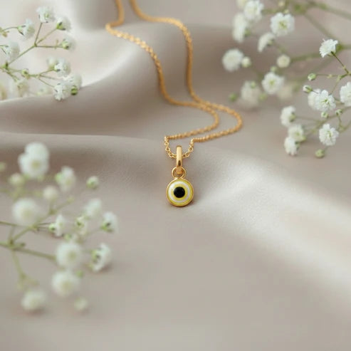 Silver Evil Eye Different Colors Pendant Necklace for Protection - Aggarwal jewels
