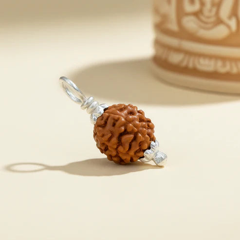 Silver Rudraksha Classic Pendant - Aggarwal jewels