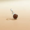 Silver Rudraksha Classic Round Pendant - Aggarwal jewels