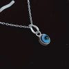 Silver Evil Eye Different Colors Pendant Necklace for Protection