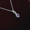 Premium Heart-Shaped Stone Silver Pendent Necklace